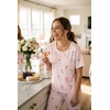 image:imageEkouaer Pajamas for Women Set Silky Satin 2 Piece Lounge Sets with Pockets  Lightweight pjselastic waist long pantsloose drop shoulderallseason daily weargreat giftwedding bridal partySXXXLCoquette Rose Wine