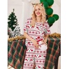 image:imageEkouaer Pajamas for Women Set Silky Satin 2 Piece Lounge Sets with Pockets  Lightweight pjselastic waist long pantsloose drop shoulderallseason daily weargreat giftwedding bridal partySXXXLChristmas