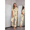 image:imageEkouaer Pajamas for Women Set Silky Satin 2 Piece Lounge Sets with Pockets  Lightweight pjselastic waist long pantsloose drop shoulderallseason daily weargreat giftwedding bridal partySXXXLHorse