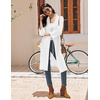 image:imageEkouaer Robes for Women Waffle Knit Kimono Bathrobe Loungewear with Pockets  Knee Length Maternity Robe Lightweight Soft Comfy Fabric Floral Print Ladies House CoatWhite