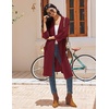 image:imageEkouaer Robes for Women Waffle Knit Kimono Bathrobe Loungewear with Pockets  Knee Length Maternity Robe Lightweight Soft Comfy Fabric Floral Print Ladies House CoatRed