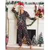 image:imageEkouaer Womens Classic Button Down Long Satin Silk Pajama Set  Soft Satin Pajamas MixMatch Daily Look Chest PocketElastic Waist Gift For LadiesBlack Christmas