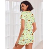 image:imageEkouaer Womens Pajama Sets Shorts Soft 2 Piece Lounge Set with Chest Pocket  Lightweight Sleepwear Vneck short sleeve top with drawstring shorts casual Pjs for allseason daily wear available in XSSummer Fruit