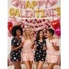 image:imageEkouaer Womens Pajama Sets Shorts Soft 2 Piece Lounge Set with Chest Pocket  Lightweight Sleepwear Vneck short sleeve top with drawstring shorts casual Pjs for allseason daily wear available in XSPink Heart