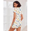 image:imageEkouaer Womens Pajama Sets Shorts Soft 2 Piece Lounge Set with Chest Pocket  Lightweight Sleepwear Vneck short sleeve top with drawstring shorts casual Pjs for allseason daily wear available in XSWestern Cactus