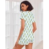 image:imageEkouaer Womens Pajama Sets Shorts Soft 2 Piece Lounge Set with Chest Pocket  Lightweight Sleepwear Vneck short sleeve top with drawstring shorts casual Pjs for allseason daily wear available in XSBlue Daisy