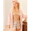 image:imageEkouaer Womens Pajama Sets Shorts Soft 2 Piece Lounge Set with Chest Pocket  Lightweight Sleepwear Vneck short sleeve top with drawstring shorts casual Pjs for allseason daily wear available in XSKhaki Plaid Teddy
