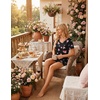 image:imageEkouaer Womens Pajama Sets Shorts Soft 2 Piece Lounge Set with Chest Pocket  Lightweight Sleepwear Vneck short sleeve top with drawstring shorts casual Pjs for allseason daily wear available in XSPink Heart