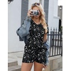 image:imageEkouaer Womens Pajama Sets Shorts Soft 2 Piece Lounge Set with Chest Pocket  Lightweight Sleepwear Vneck short sleeve top with drawstring shorts casual Pjs for allseason daily wear available in XSBlack Moon Star