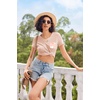 image:imageEkouaer Womens Pajama Sets Shorts Soft 2 Piece Lounge Set with Chest Pocket  Lightweight Sleepwear Vneck short sleeve top with drawstring shorts casual Pjs for allseason daily wear available in XSHeart