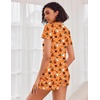 image:imageEkouaer Womens Pajama Sets Shorts Soft 2 Piece Lounge Set with Chest Pocket  Lightweight Sleepwear Vneck short sleeve top with drawstring shorts casual Pjs for allseason daily wear available in XSHalloween