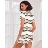 image:imageEkouaer Womens Pajama Sets Shorts Soft 2 Piece Lounge Set with Chest Pocket  Lightweight Sleepwear Vneck short sleeve top with drawstring shorts casual Pjs for allseason daily wear available in XSGreen Tiedye