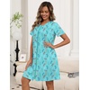 image:imageEkouaer Zipper Robes for Women Short Knit Lightweight Bathrobe with Pockets  Short Sleeve Two Pockets Zip Up Robes House Coats for Women Soft Lightweight Fabric Sleepwear Travel AirportLight Blue Butterfly