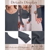 image:imageLong Sleeve Shirts for Women Thumb Hole Fitted Tops Thermal Layering Tees  Round Neck Thermal Undershirts Slim Fit Underwear Tops Casual Fall Outfits Trendy Y2K TShirts Work amp Going Out TopsDark Grey