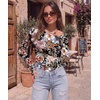 image:imageLong Sleeve Shirts for Women Thumb Hole Fitted Tops Thermal Layering Tees  Round Neck Thermal Undershirts Slim Fit Underwear Tops Casual Fall Outfits Trendy Y2K TShirts Work amp Going Out TopsFlroal Printed