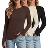 3pcs Black/ Beige/ Brown