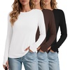 3pcs Black/ White/ Brown