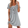 Gray Floral