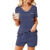 Navy Blue Stripes