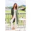 image:imageEkouaer Robes for Women Long Waffle Knit Bathrobe Shawl Collar House Coats  34 Sleeves Midcalf Length Lightweight Soft Casual Comfy Removable Belt SPA Kimono Nightgown with Pockets LoungewearArmy GreenSmall Waffle