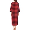 image:imageEkouaer Robes for Women Zipper Robe 34 Sleeves Housecoat with Pockets  Full Length Loungewear Easy ZipUp Nightgown Long Bathrobe 34 Sleeves for Everyday Comfort Lounging RecoveryStyle 1pat1