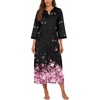 image:imageEkouaer Robes for Women Zipper Robe 34 Sleeves Housecoat with Pockets  Full Length Loungewear Easy ZipUp Nightgown Long Bathrobe 34 Sleeves for Everyday Comfort Lounging RecoveryCherry Blossoms