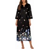 image:imageEkouaer Robes for Women Zipper Robe 34 Sleeves Housecoat with Pockets  Full Length Loungewear Easy ZipUp Nightgown Long Bathrobe 34 Sleeves for Everyday Comfort Lounging RecoveryStyle 1butterfly Floral