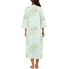 image:imageEkouaer Robes for Women Zipper Robe 34 Sleeves Housecoat with Pockets  Full Length Loungewear Easy ZipUp Nightgown Long Bathrobe 34 Sleeves for Everyday Comfort Lounging RecoveryFloral Light Green