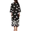 image:imageEkouaer Robes for Women Zipper Robe 34 Sleeves Housecoat with Pockets  Full Length Loungewear Easy ZipUp Nightgown Long Bathrobe 34 Sleeves for Everyday Comfort Lounging RecoveryStyle 1pat10