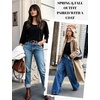 image:imageEkouaer 34 Sleeve Womens Tops Scoop Neck T Shirts 2026 Casual Basic Tees  Casual TopsCute Basic Tops Vacation OutfitsComfy Basic TeesLoose Fit Tops For AllSeason Daily Wearavailable in S3XLBlack