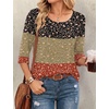 image:imageEkouaer 34 Sleeve Womens Tops Scoop Neck T Shirts 2026 Casual Basic Tees  Casual TopsCute Basic Tops Vacation OutfitsComfy Basic TeesLoose Fit Tops For AllSeason Daily Wearavailable in S3XLFlowersxh553