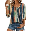 image:imageEkouaer 34 Sleeve Womens Tops Scoop Neck T Shirts 2026 Casual Basic Tees  Casual TopsCute Basic Tops Vacation OutfitsComfy Basic TeesLoose Fit Tops For AllSeason Daily Wearavailable in S3XLMulticolorcx289