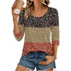 image:imageEkouaer 34 Sleeve Womens Tops Scoop Neck T Shirts 2026 Casual Basic Tees  Casual TopsCute Basic Tops Vacation OutfitsComfy Basic TeesLoose Fit Tops For AllSeason Daily Wearavailable in S3XLFlowersxh553
