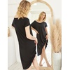 image:imageEkouaer Nightgowns for Women Short Sleeve Night Gowns Plus Size Night Shirt  Loungewear Plus Size Night ShirtSoft Sleep ShirtCasual Night dress for SleepingDaily WearAblack