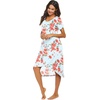 image:imageEkouaer Nightgowns for Women Short Sleeve Night Gowns Plus Size Night Shirt  Loungewear Plus Size Night ShirtSoft Sleep ShirtCasual Night dress for SleepingDaily WearCpoppy Pat3