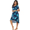 image:imageEkouaer Nightgowns for Women Short Sleeve Night Gowns Plus Size Night Shirt  Loungewear Plus Size Night ShirtSoft Sleep ShirtCasual Night dress for SleepingDaily WearCleafpat7