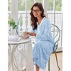 image:imageEkouaer Womens Long Sleeve Nightgown Full Length Sleepwear Long Sleepshirts Henley Sleep Dress  Print Floral Sleep Dress Long Nightgowns Ladies Lounge Dress Soft Floor Length Sleep Shirt Sleep Daily Wear HomeAblue Big Flower