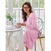 image:imageEkouaer Womens Long Sleeve Nightgown Full Length Sleepwear Long Sleepshirts Henley Sleep Dress  Print Floral Sleep Dress Long Nightgowns Ladies Lounge Dress Soft Floor Length Sleep Shirt Sleep Daily Wear HomeAapink Florals
