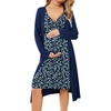 Navy Blue Leaf