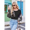 image:image3 Pack Thumb Hole Tops for Women Long Sleeve Basic Shirts Lightweight Tees  Round Neck Thermal Undershirts Slim Fit Underwear Tops Casual Fall Outfits Trendy Y2K TShirts Work amp Going Out TopsBlackKhakiBeige
