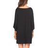 image:imageEkouaer Nightgowns for Women Deep V Neck Sleep Shirt Oversized Night Shirt  Short Sleeve Sleep Dress Plus Size Sleepwear Sexy Boyfriend Loungewear Ladies Soft Night Dress Home Daily Wear SeasideBlack