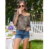 image:imageEkouaer Nightgowns for Women Deep V Neck Sleep Shirt Oversized Night Shirt  Short Sleeve Sleep Dress Plus Size Sleepwear Sexy Boyfriend Loungewear Ladies Soft Night Dress Home Daily Wear SeasideDark Brown Leopard