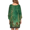 image:imageEkouaer Nightgowns for Women Deep V Neck Sleep Shirt Oversized Night Shirt  Short Sleeve Sleep Dress Plus Size Sleepwear Sexy Boyfriend Loungewear Ladies Soft Night Dress Home Daily Wear SeasideGreen Flower
