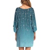 image:imageEkouaer Nightgowns for Women Deep V Neck Sleep Shirt Oversized Night Shirt  Short Sleeve Sleep Dress Plus Size Sleepwear Sexy Boyfriend Loungewear Ladies Soft Night Dress Home Daily Wear SeasideFlower Branch