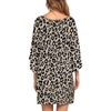 image:imageEkouaer Nightgowns for Women Deep V Neck Sleep Shirt Oversized Night Shirt  Short Sleeve Sleep Dress Plus Size Sleepwear Sexy Boyfriend Loungewear Ladies Soft Night Dress Home Daily Wear SeasideBrown Leopard