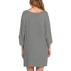 image:imageEkouaer Nightgowns for Women Deep V Neck Sleep Shirt Oversized Night Shirt  Short Sleeve Sleep Dress Plus Size Sleepwear Sexy Boyfriend Loungewear Ladies Soft Night Dress Home Daily Wear SeasideGray