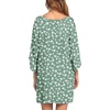 image:imageEkouaer Nightgowns for Women Deep V Neck Sleep Shirt Oversized Night Shirt  Short Sleeve Sleep Dress Plus Size Sleepwear Sexy Boyfriend Loungewear Ladies Soft Night Dress Home Daily Wear SeasideGreen White Flower