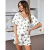 image:imageEkouaer Silk Pajama for Women Short Sleeve Satin Pj Set Two Piece XSXXL  loungewear or daily wearValentines Day Bridal Party Honeymoon Vacation and Anniversaries Gift walkingenjoying coffeeCactus