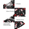 image:imageEkouaer Silk Pajama for Women Short Sleeve Satin Pj Set Two Piece XSXXL  loungewear or daily wearValentines Day Bridal Party Honeymoon Vacation and Anniversaries Gift walkingenjoying coffeeBlack Snowman