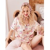 image:imageEkouaer Silk Pajama for Women Short Sleeve Satin Pj Set Two Piece XSXXL  loungewear or daily wearValentines Day Bridal Party Honeymoon Vacation and Anniversaries Gift walkingenjoying coffeeChampagne Teddy